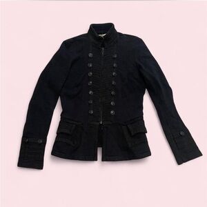 Denim & Supply Ralph Lauren Black Military Buttoned Jacket